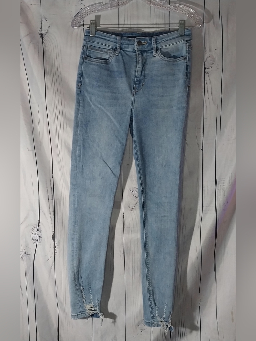 Sam Edelman The Stiletto High-Rise Ankle Clean Girl Skinny Frayed Jeans